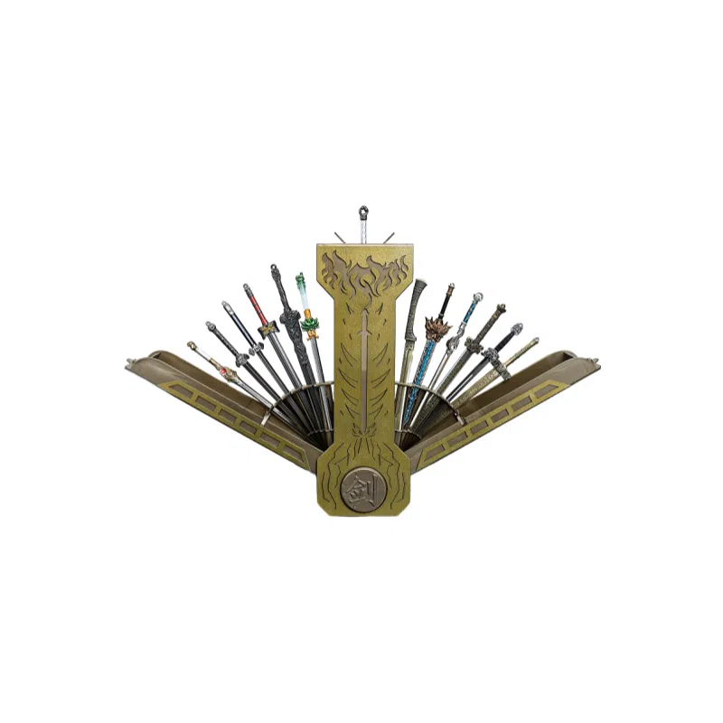 咕轹 十三式无双剑匣剑九黄宝剑金属兵器收纳盒 其他静态模型