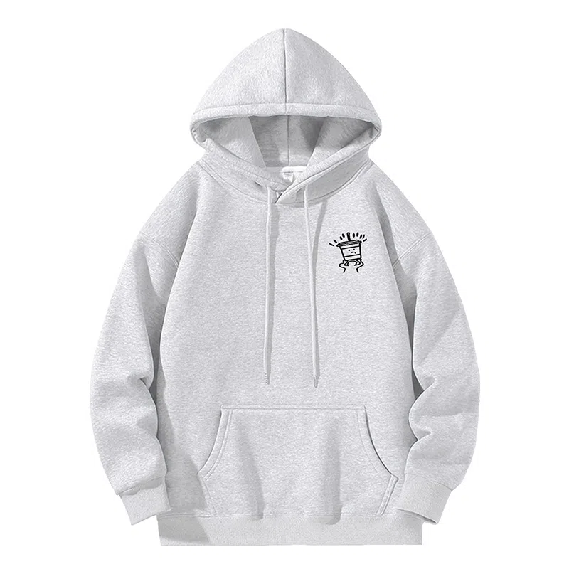 莫代尔 秋冬个性慵懒百搭嘻哈风加大加宽连帽卫衣打底衣 男女同款