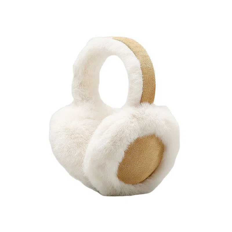 艾佳微 可爱毛绒耳套加厚便携包耳暖高颜值大学生防寒户外旅游 聚酯纤维 耳罩 男女同款情侣款