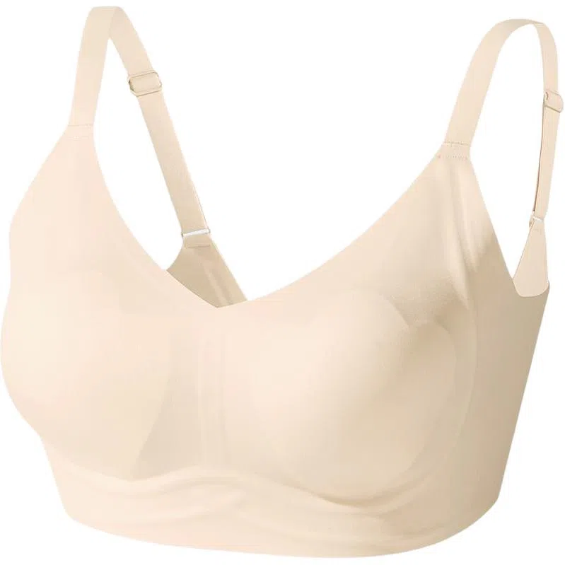 欧迪芬 亲肤舒适透气无痕果冻软支撑提拉承托防下垂高弹自然聚拢背心式文胸 女款