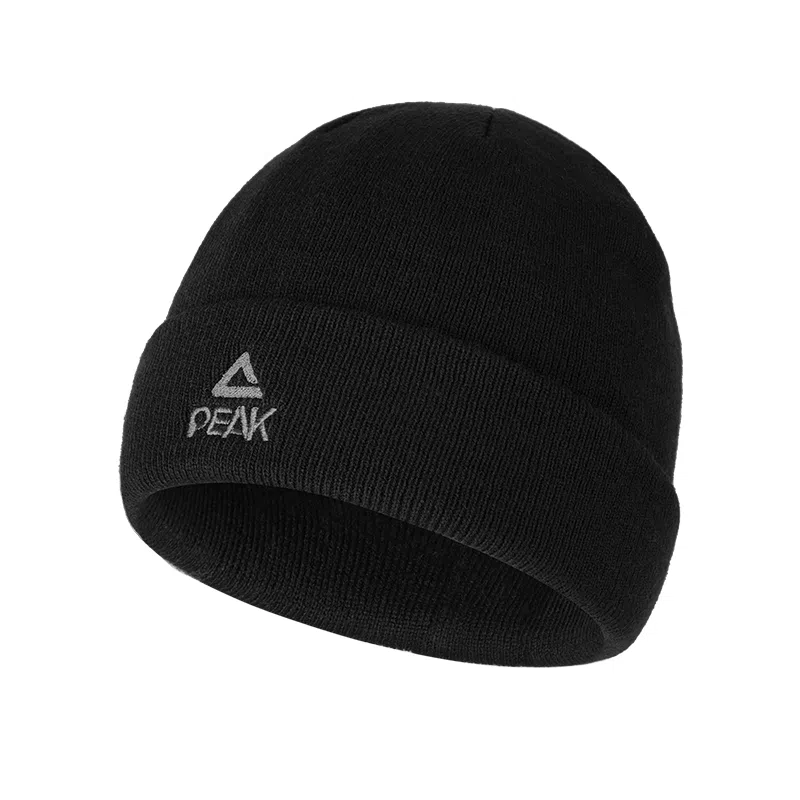 匹克 舒适佩戴百搭宽松大头围纯色宽松针织 腈纶 绒线帽 男女同款情侣款