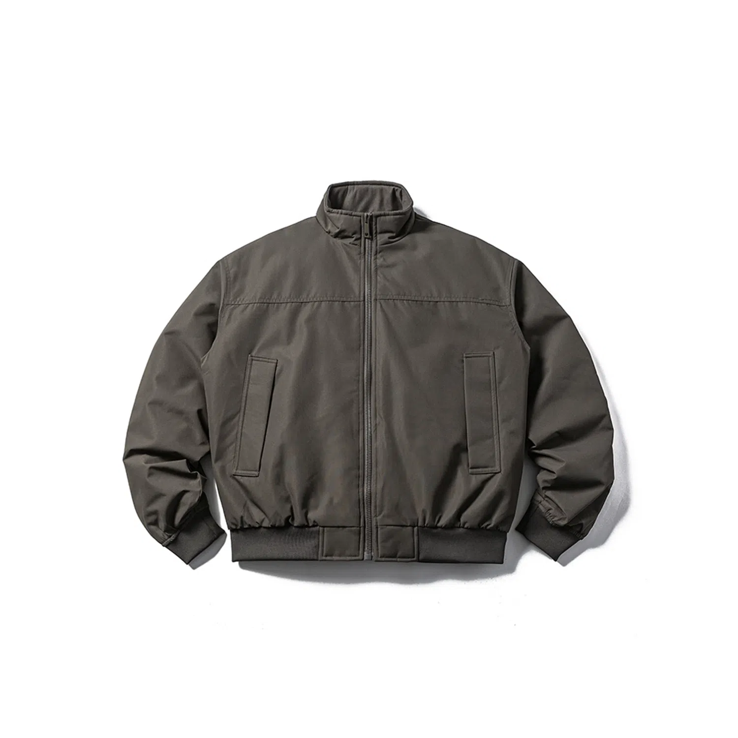 【dme】 复古美式立领教练户外工装白鸭绒夹克潮流时尚中性冬季宽松飞行羽绒服外套 男女同款