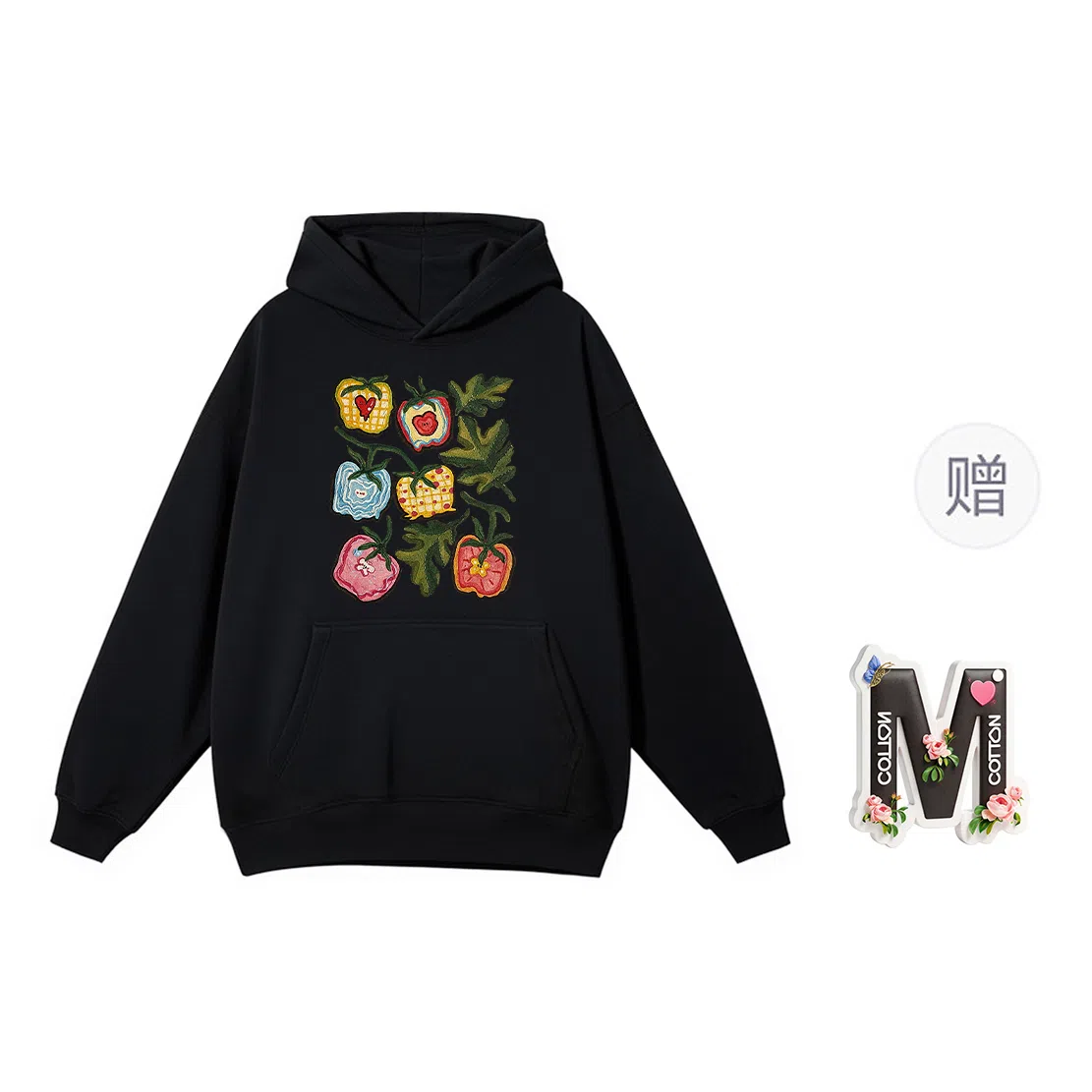 棉购 潮流美式宽松小个子复古连帽上衣外套卫衣 女款