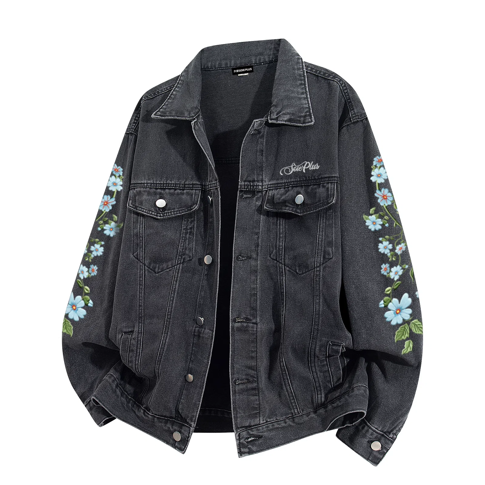 SOIEPLUS Oversize Denim Jacket