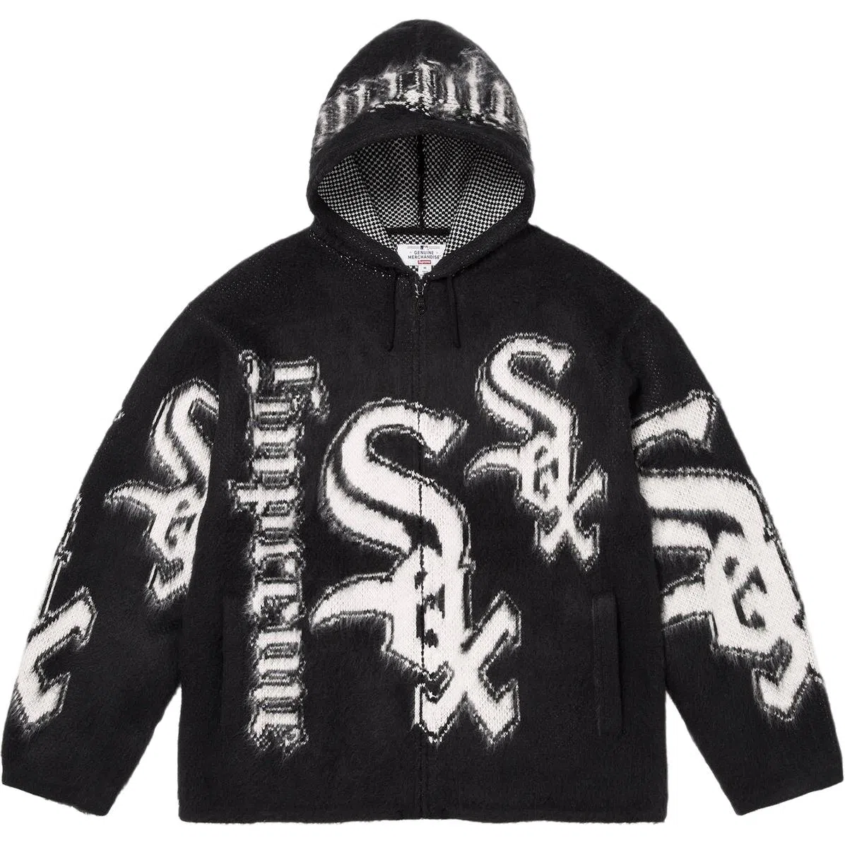 Supreme x Chicago White Sox FW25 WEEK5 Zip Up Hooded Sweater logo