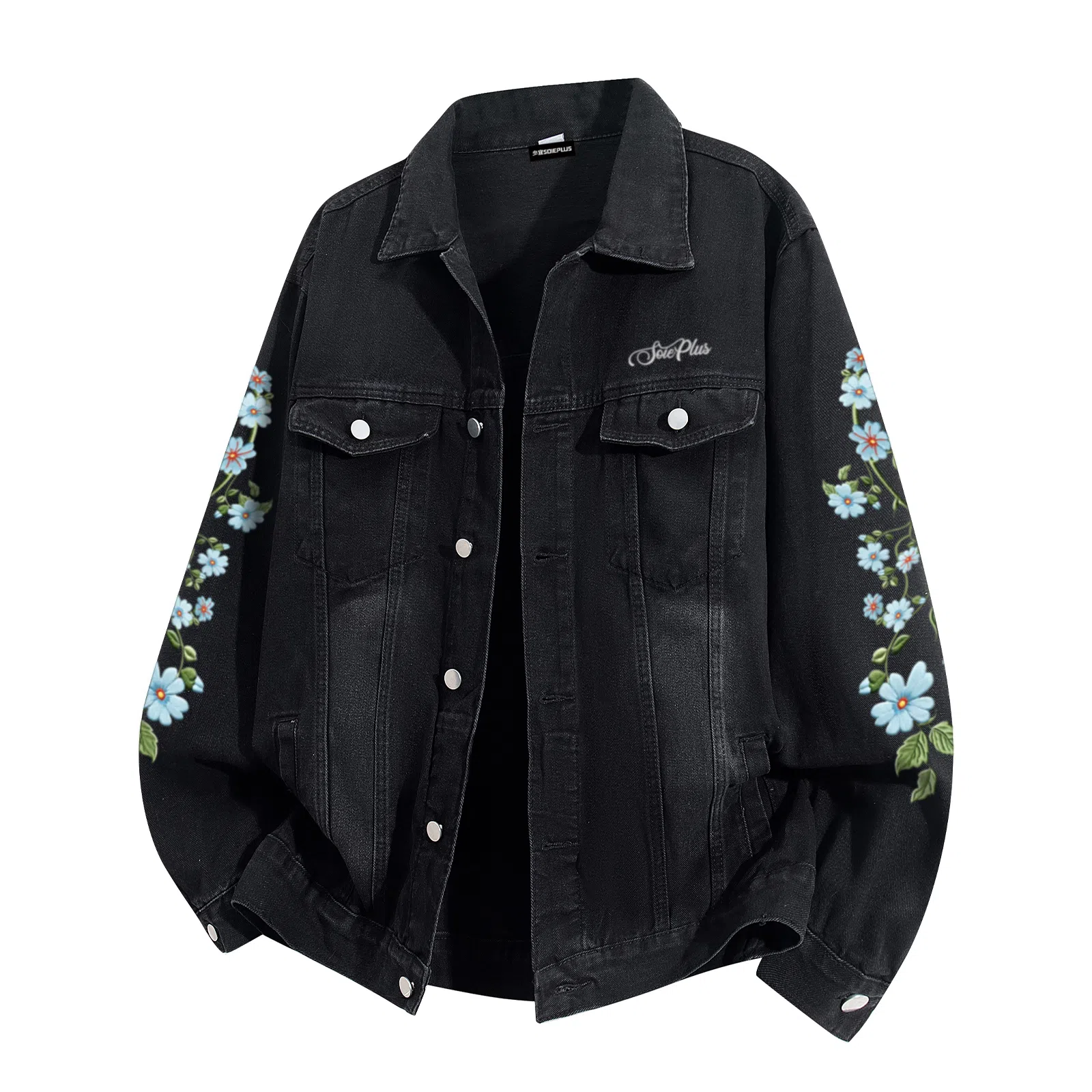 SOIEPLUS Oversize Denim Jacket