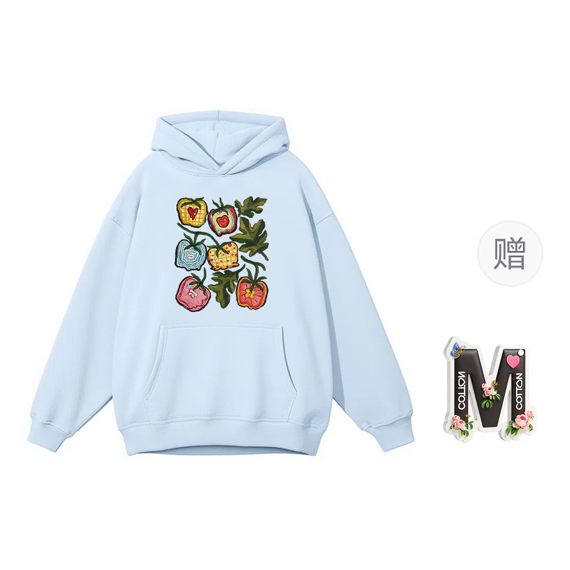 棉购 潮流美式宽松小个子复古连帽上衣外套卫衣 女款