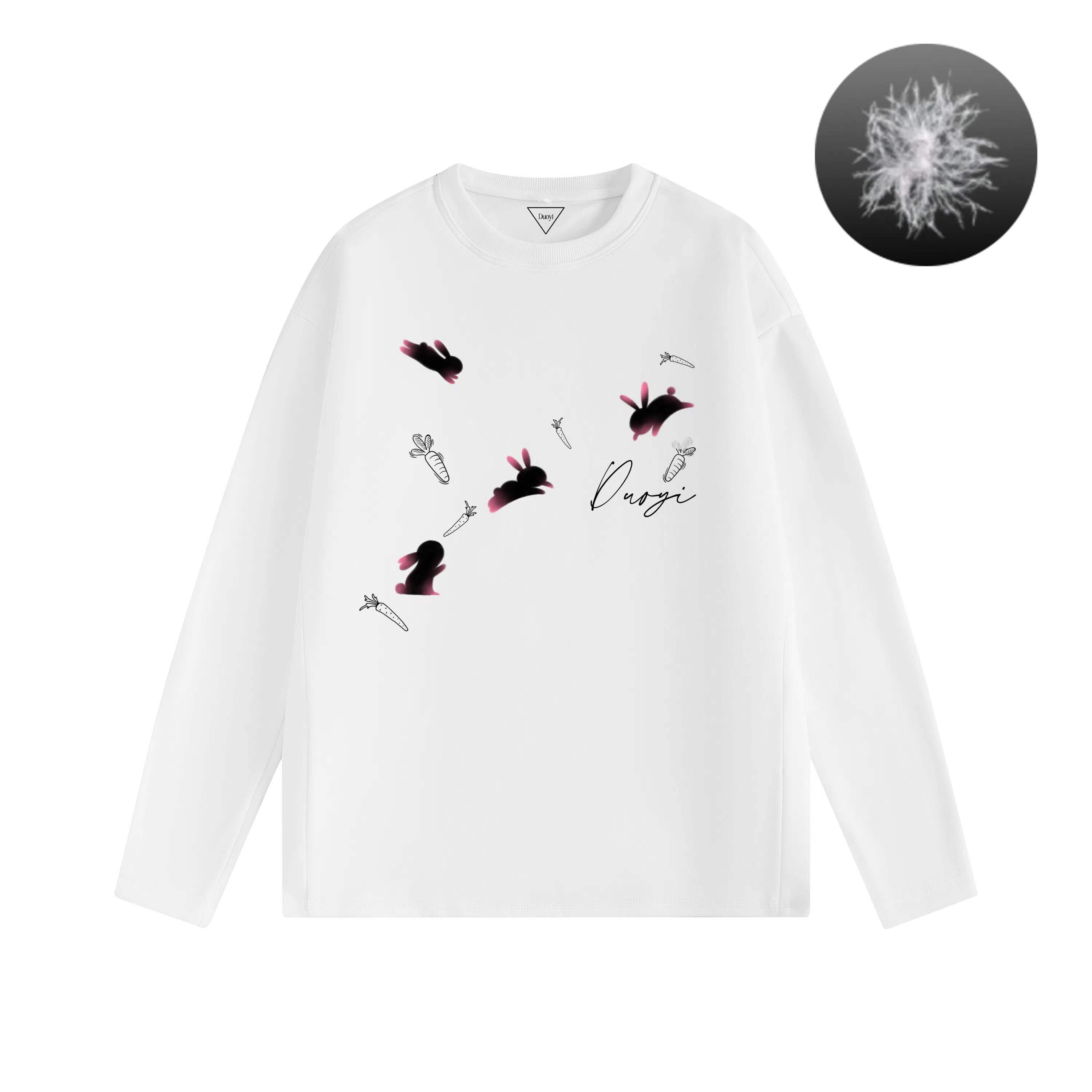 Duoyi 90 White Duck Down Long Sleeve T-Shirt