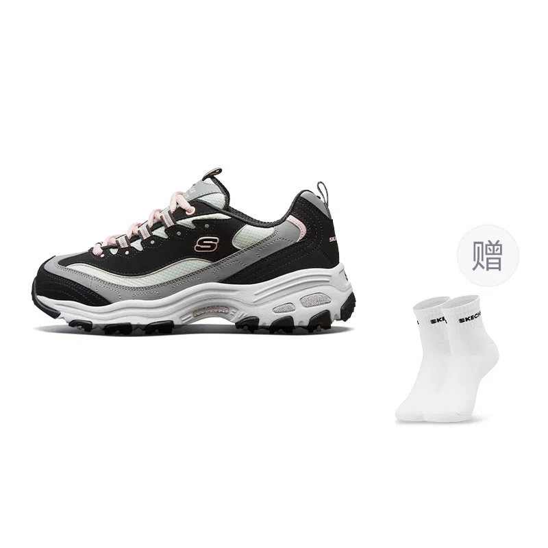 Skechers D'LITES Black Grey