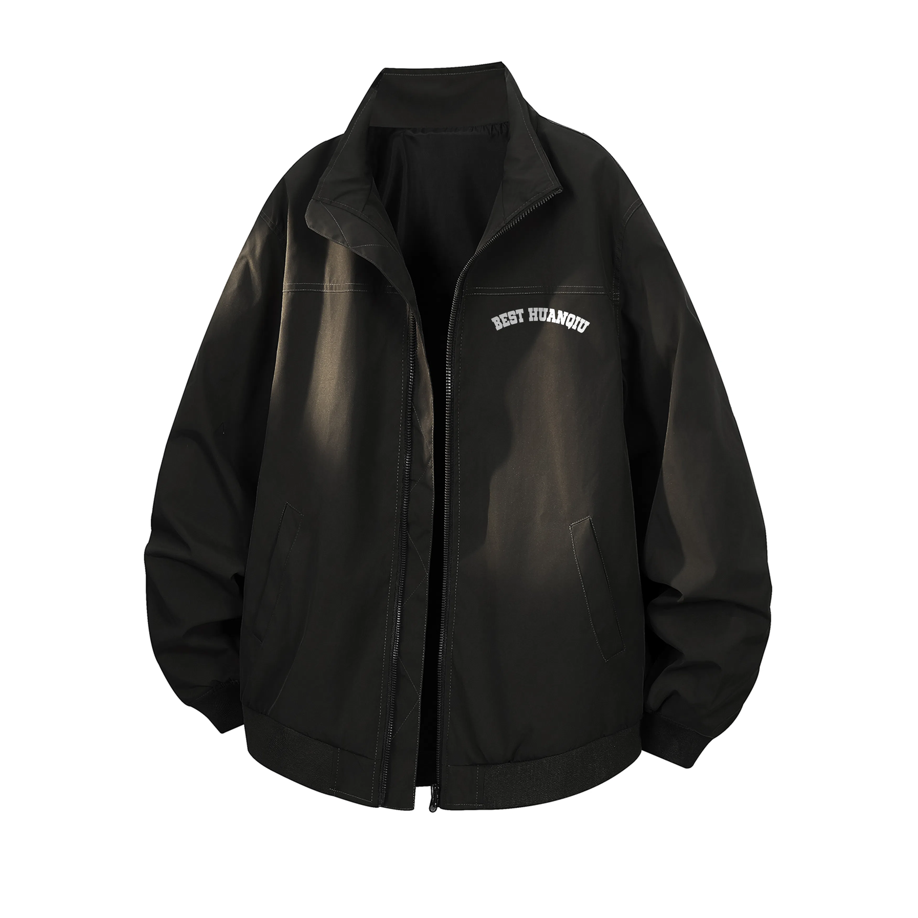 HUANQIU Classic Logo Zip Jacket