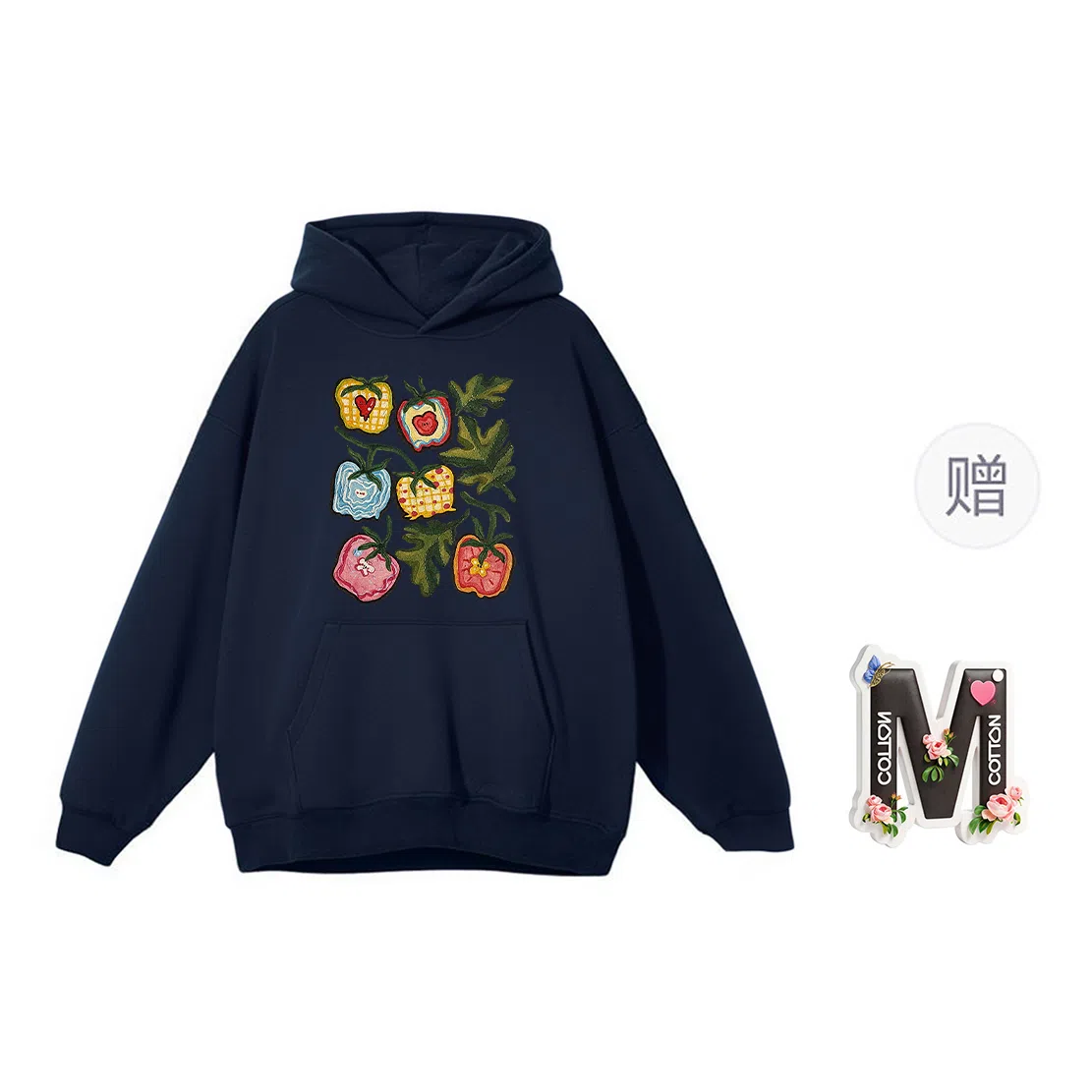 棉购 潮流美式宽松小个子复古连帽上衣外套卫衣 女款