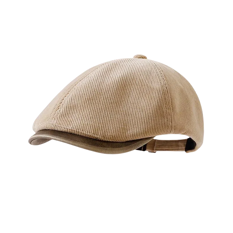 杨同学 复古文艺英伦风灯芯绒前进帽时尚百搭 涤纶 贝雷帽 女款 黑色/咖啡/卡其/米色