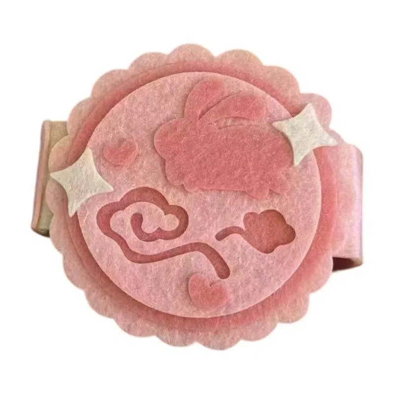 欧洛伊 创意可爱兔子月饼相册 不织布小月饼卡册卡套照片收纳 中秋送好朋友礼 其他手工制作