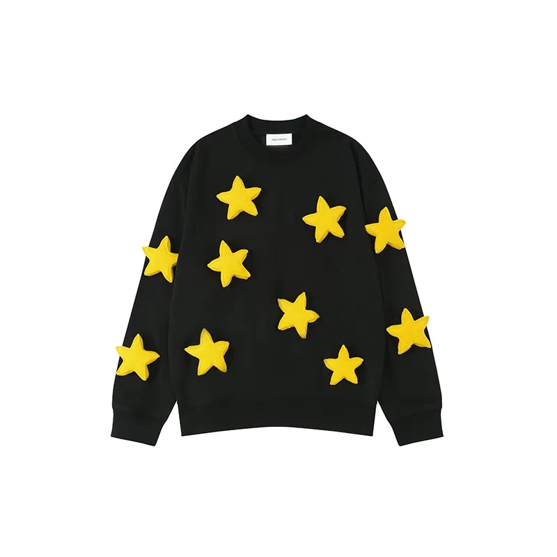SQQZ Project 3D Star Crewneck Sweatshirt