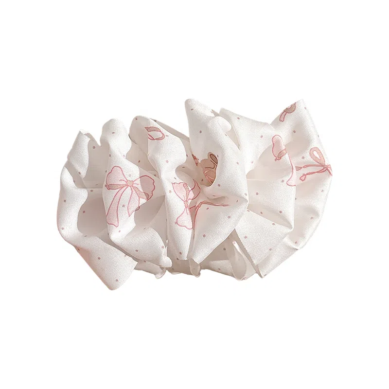 蒙妮 云朵泡泡褶皱蝴蝶结香蕉夹 亚克力/布艺 发夹 女款