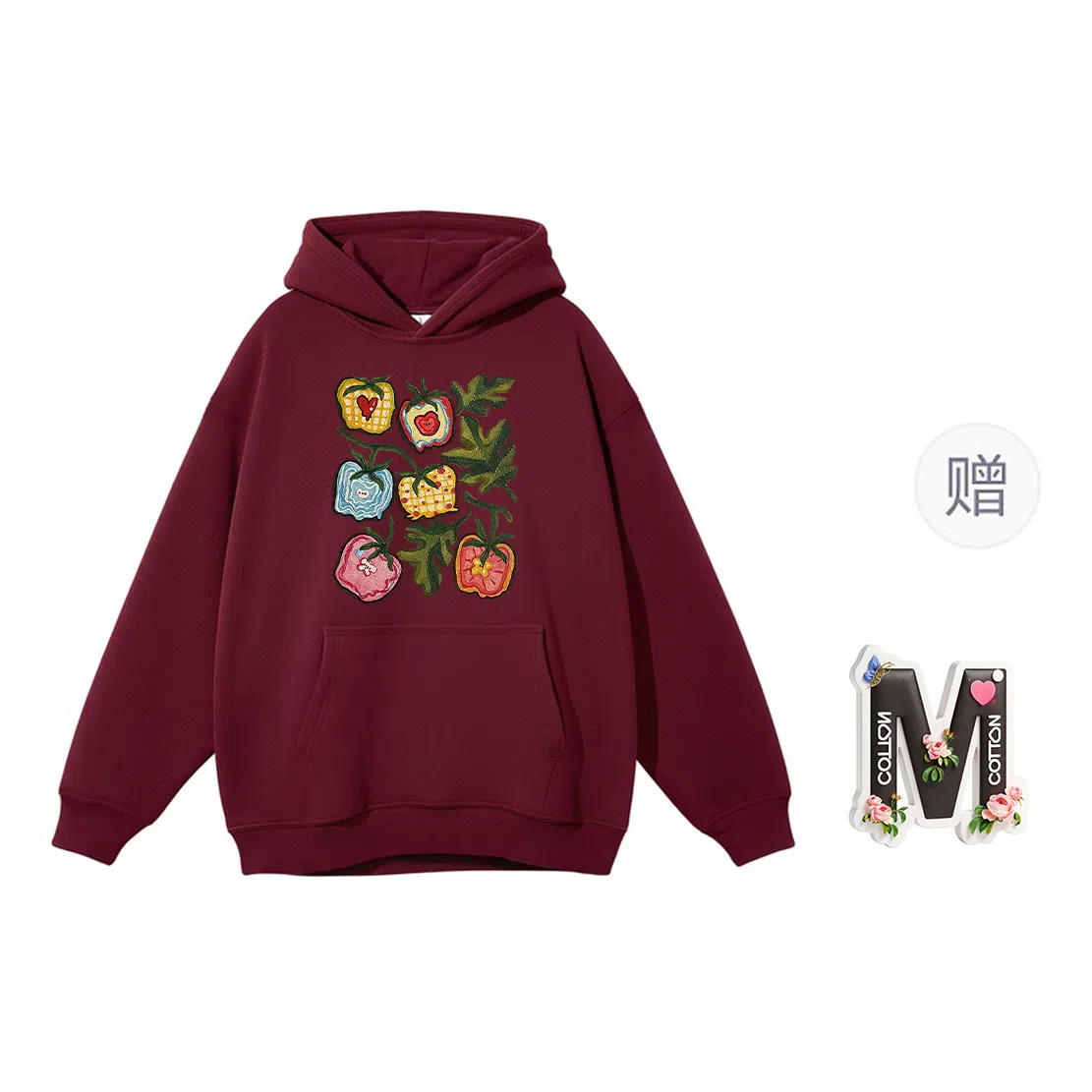 棉购 潮流美式宽松小个子复古连帽上衣外套卫衣 女款