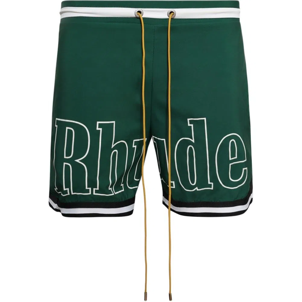 RHUDE Basketball Pants Green