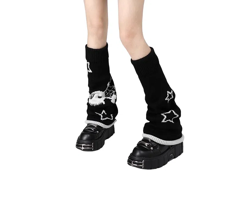 米囹 堆堆舒适简约中筒袜 女款