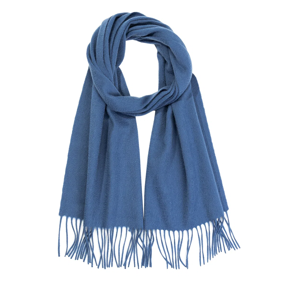 一米画纱 大气流苏加厚温暖时尚简约纯色暖糯亲肤围脖外搭保暖 山羊绒 绒线围巾 男女同款情侣款