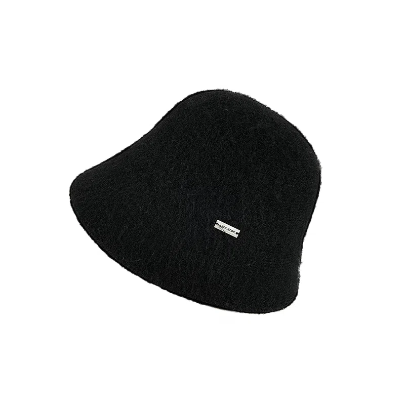 稻草人 小香风优雅针织 韩版百搭显脸小 聚酯纤维 渔夫帽 女款