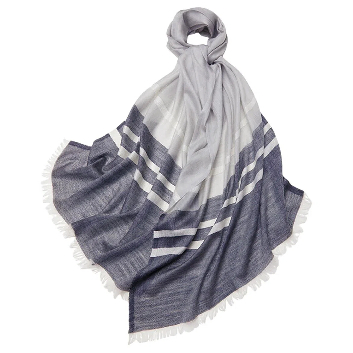 红豆 拼色轻盈时尚舒适百搭保暖 羊毛 绒线围巾 男女同款情侣款