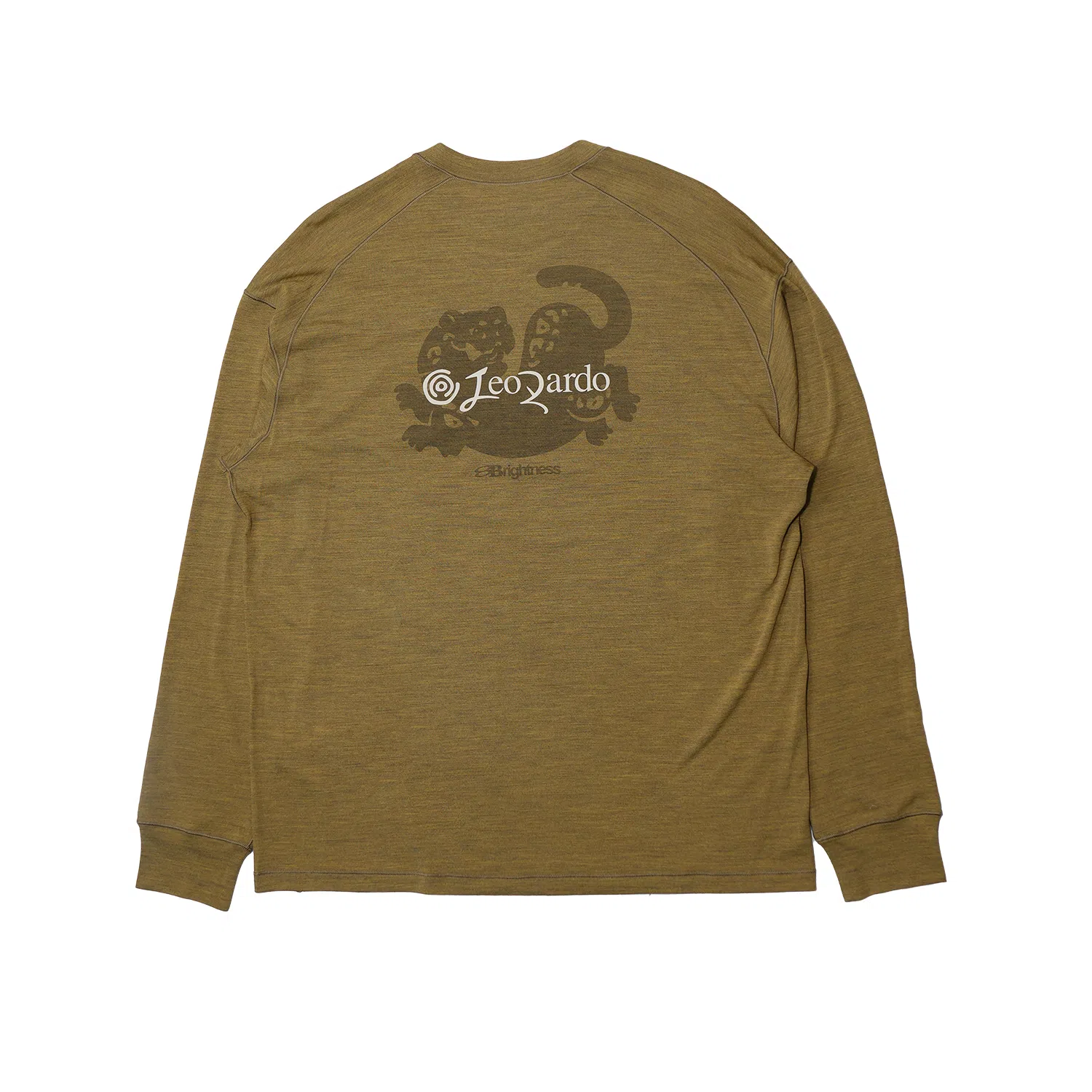 Lanqi Highland Reflective Print Antibacterial COOLMAX Merino Wool Base Layer Long Sleeve Tee Unisex