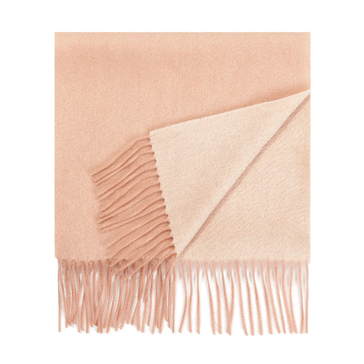 一米画纱 双面双色美拉德风高品质个性流苏外搭时尚加厚保暖轻奢舒适 山羊绒 绒线围巾 女款