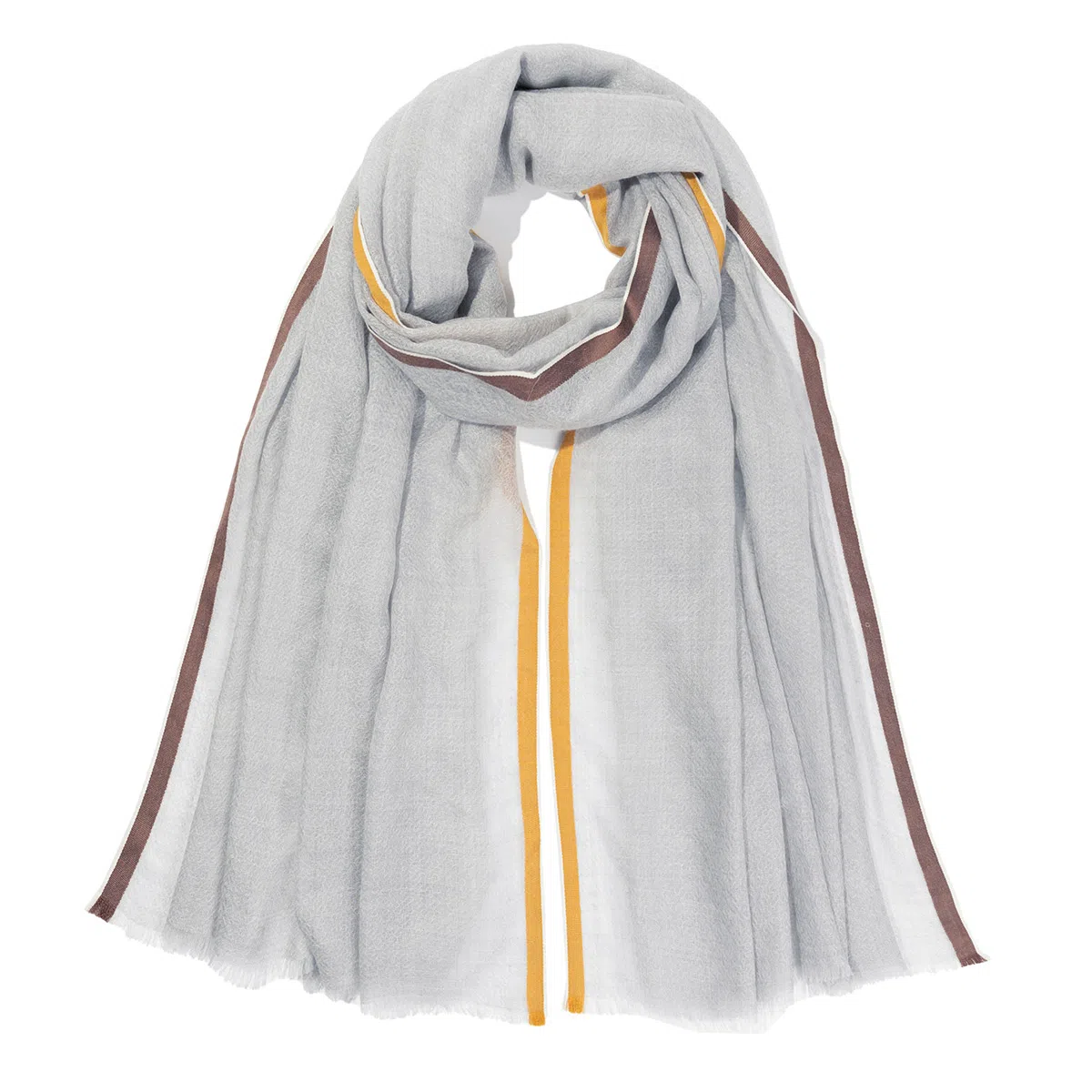 一米画纱 轻奢色织轻盈柔软亲肤细腻保暖外搭气质披肩高级感 山羊绒 绒线围巾 女款