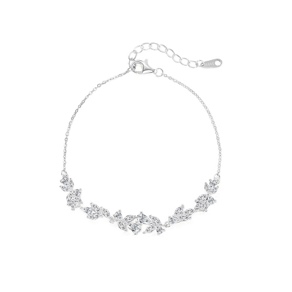 【S999足银 紫藤花开】 七七银饰 森系小清新 招财蝴蝶 微笑原创小众轻奢闪耀 在逃公主浪漫告白甜蜜饰爱 好运 纯银 手链 女款