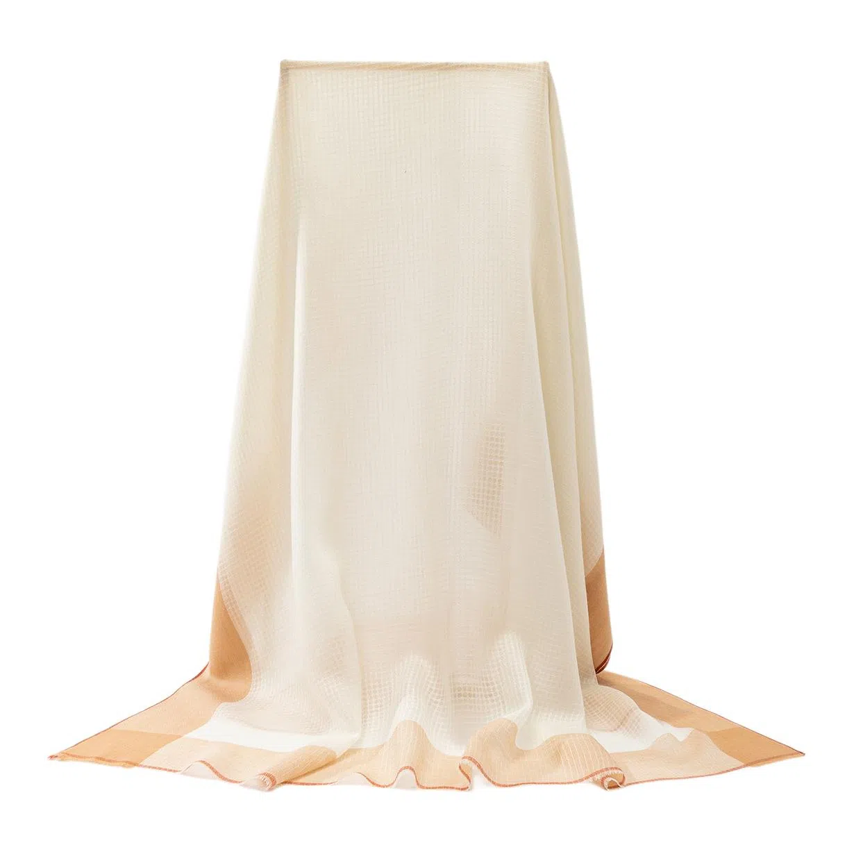 一米画纱 轻奢色织轻盈柔软亲肤细腻保暖外搭气质披肩高级感 山羊绒 绒线围巾 女款