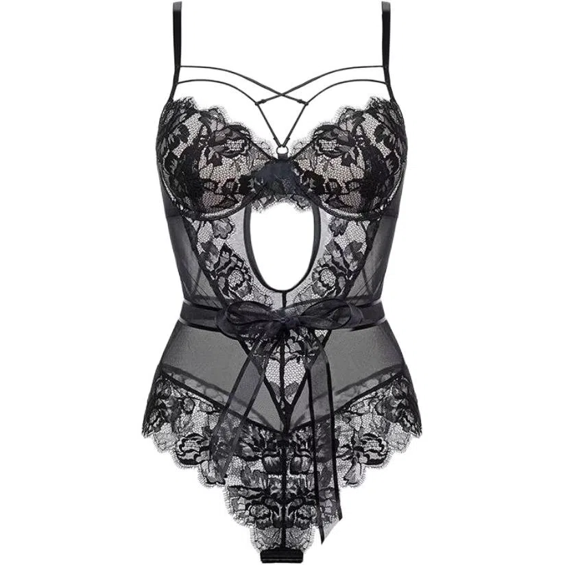 秀黛 蕾丝连体内衣纯色性感文胸 女款