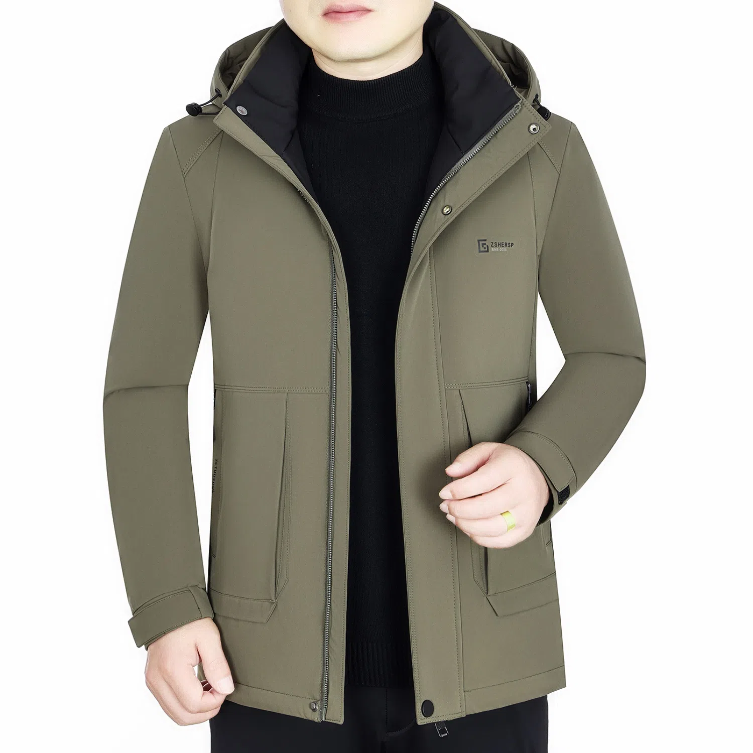 FIRS Detachable Hood Down Jacket