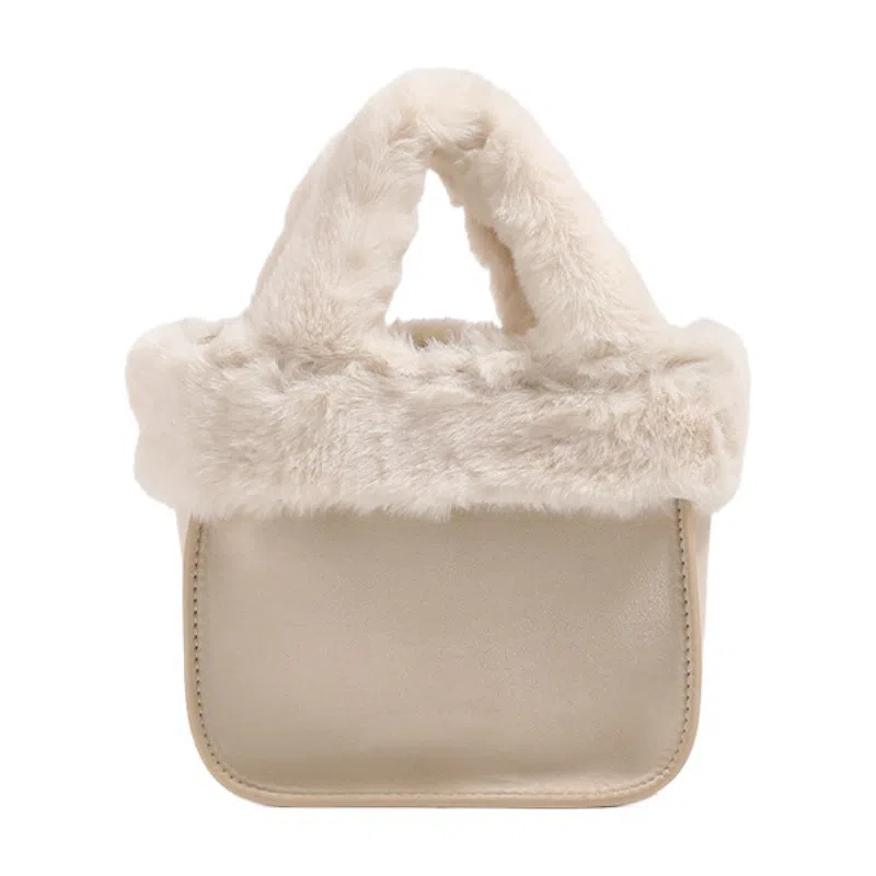 MINLUBAOLUO Chestnut Suede Shoulder Bag