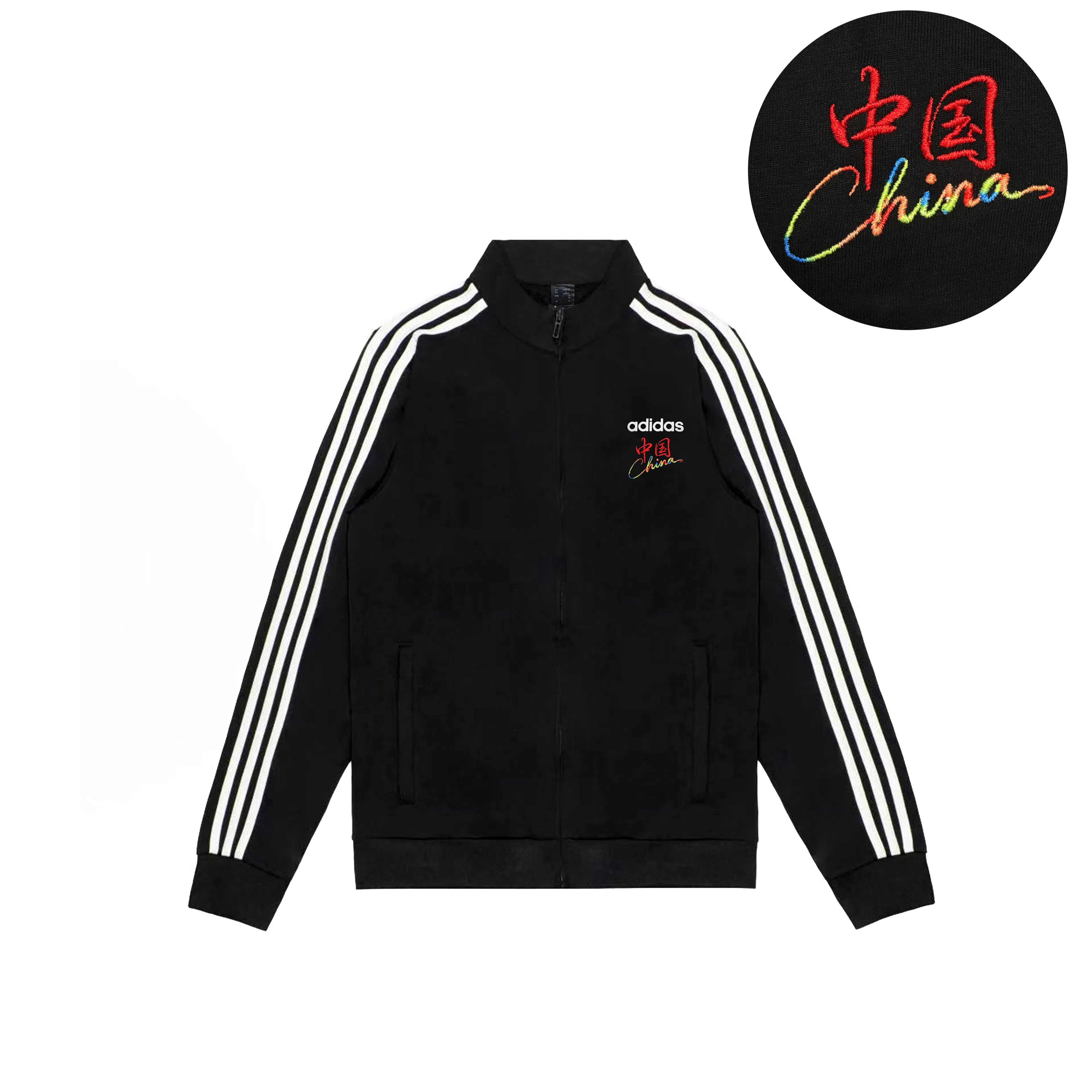 adidas Guofeng Player Embroidered Retro Outdoor Jacket