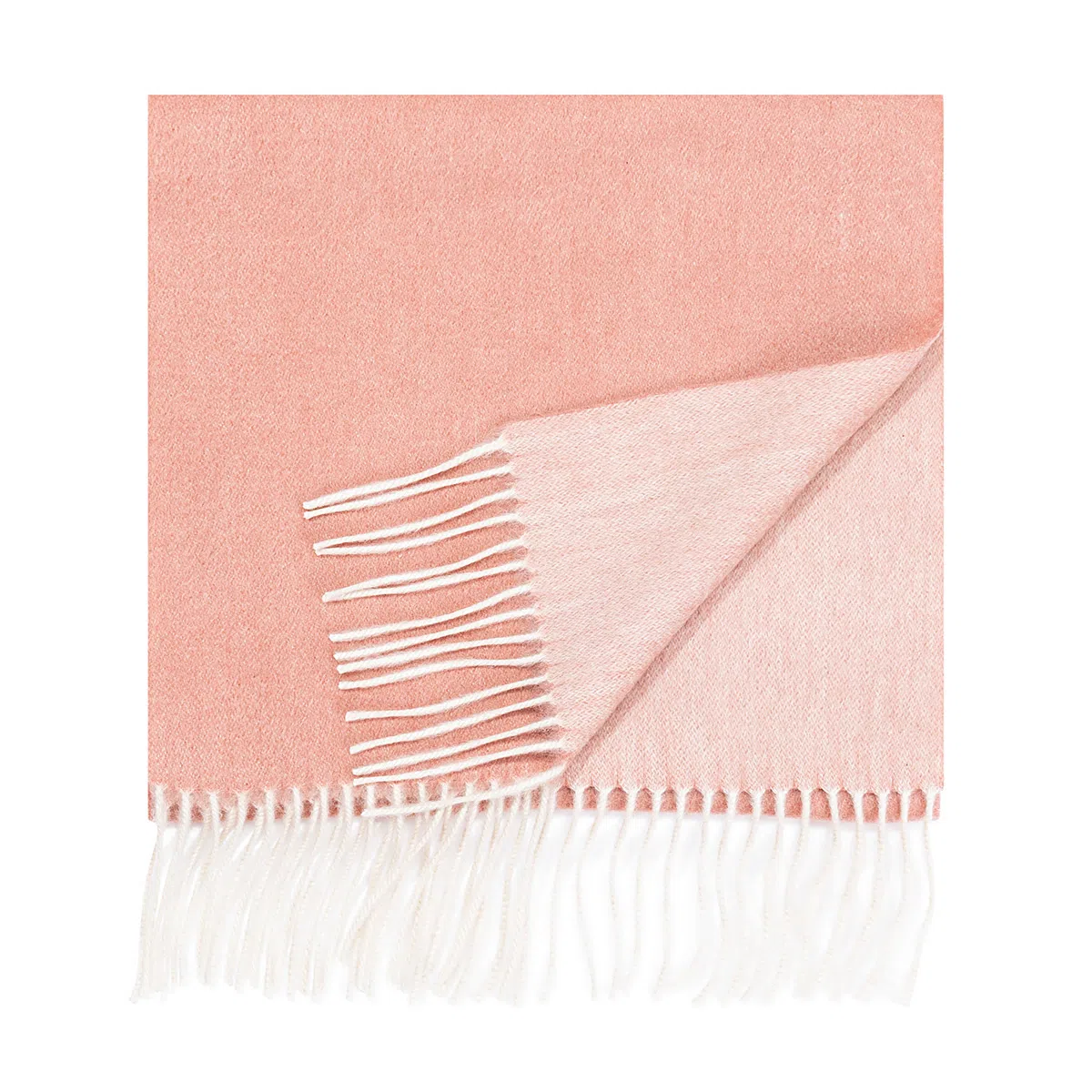 一米画纱 双面双色美拉德风高品质个性流苏外搭时尚加厚保暖轻奢舒适 山羊绒 绒线围巾 女款