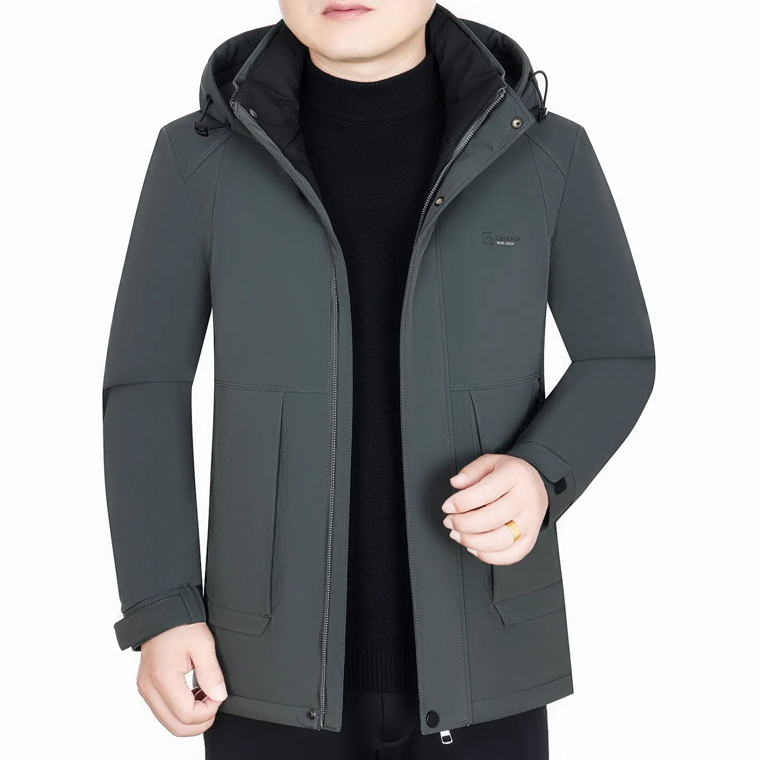 FIRS Detachable Hood Down Jacket