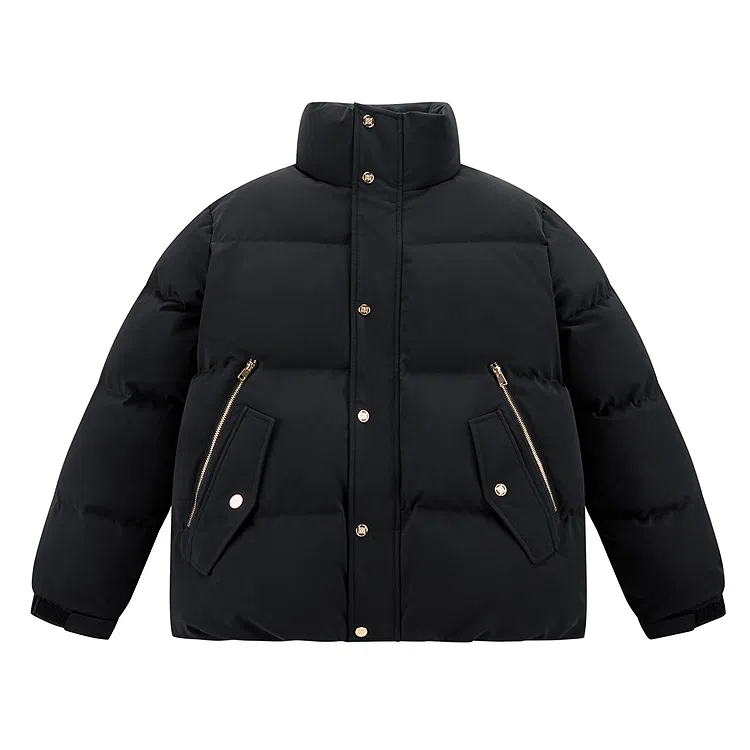 PEACEBIRD MEN Black Gold Down Jacket