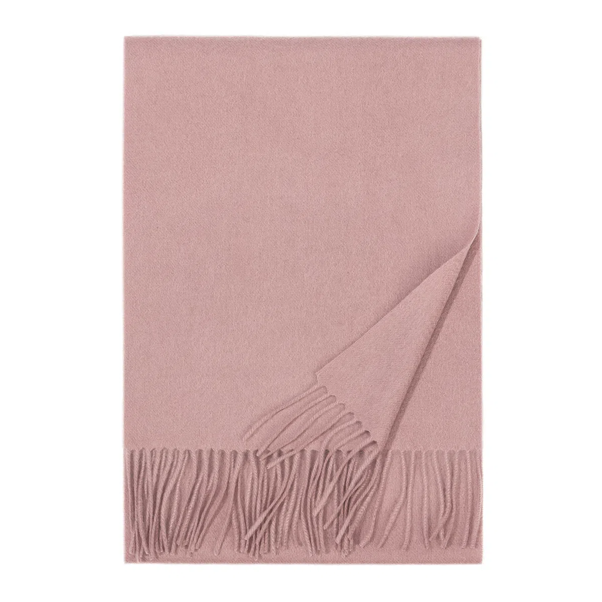 一米画纱 大气流苏加厚温暖时尚简约纯色暖糯亲肤围脖外搭保暖 山羊绒 绒线围巾 男女同款情侣款