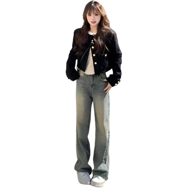 纤丝鸟 简约小个子穿搭短款上衣截短外套 女款