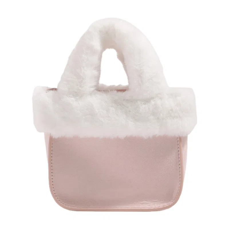 MINLUBAOLUO Chestnut Suede Shoulder Bag