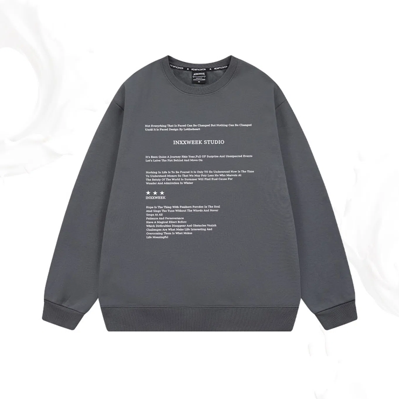 莫代尔 秋冬个性百搭亲肤慵懒舒适时尚轻盈嘻哈街头风长袖潮流卫衣打底衣 男女同款