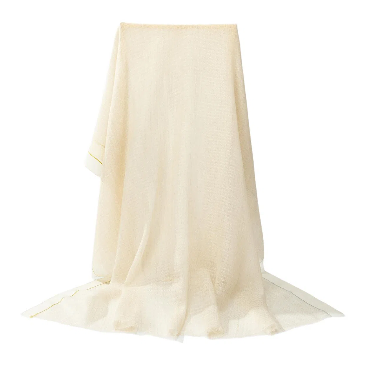 一米画纱 轻奢色织轻盈柔软亲肤细腻保暖外搭气质披肩高级感 山羊绒 绒线围巾 女款