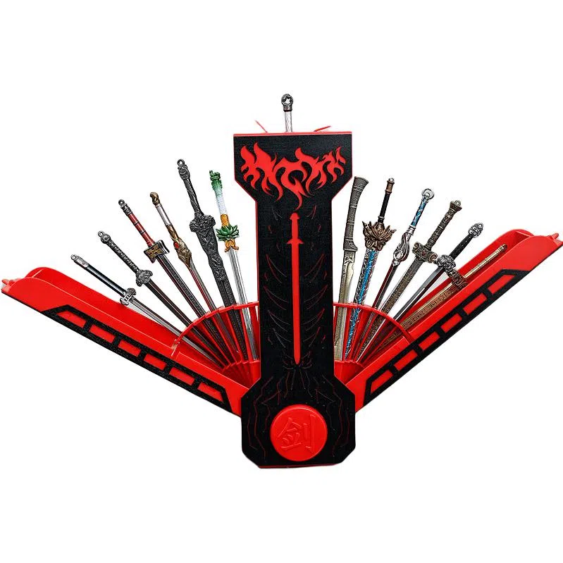 咕轹 十三式无双剑匣剑九黄宝剑金属兵器收纳盒 其他静态模型