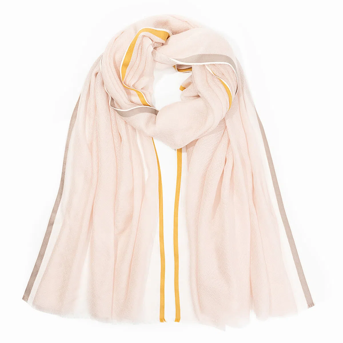 一米画纱 轻奢色织轻盈柔软亲肤细腻保暖外搭气质披肩高级感 山羊绒 绒线围巾 女款