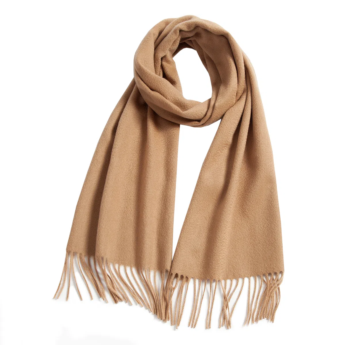 一米画纱 大气流苏加厚温暖时尚简约纯色暖糯亲肤围脖外搭保暖 山羊绒 绒线围巾 男女同款情侣款