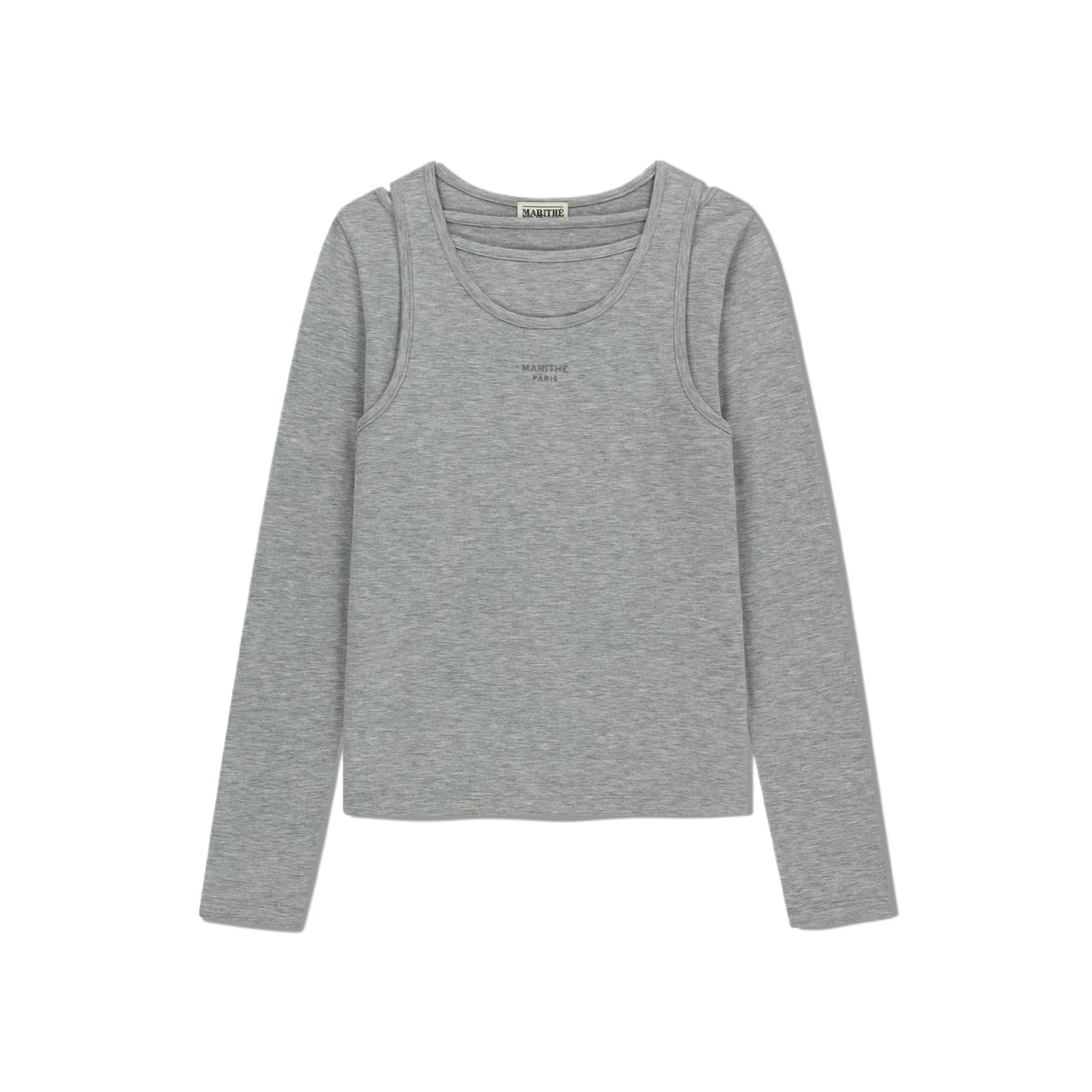 MARITHE FRANCOIS GIRBAUD LAYERED JERSEY LONG SLEEVE