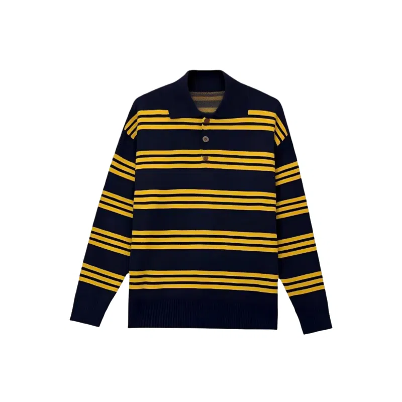 望莱仕 合身适中条纹长袖针织衫 女款