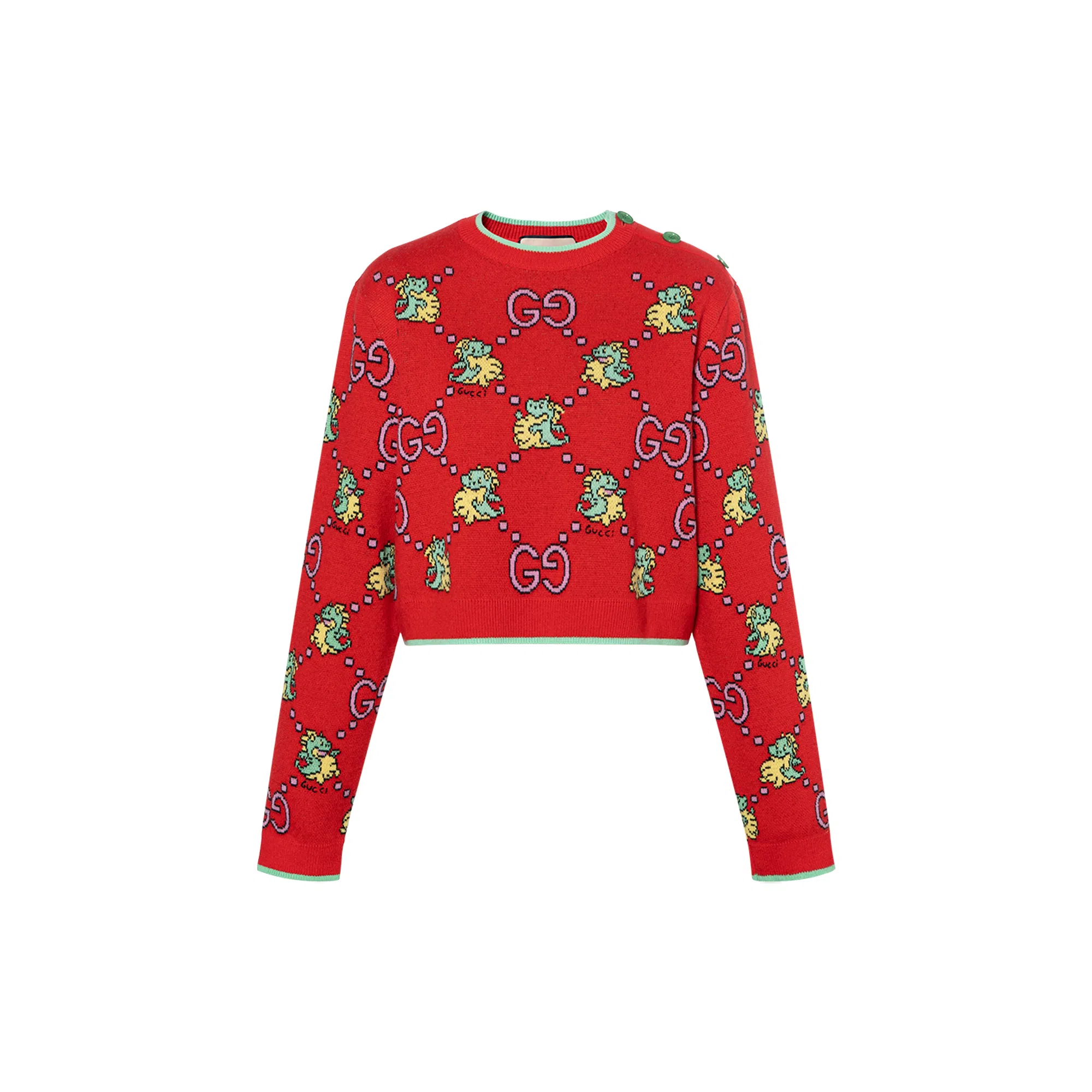 Gucci SS24 GG Dinosaur Print Sweater