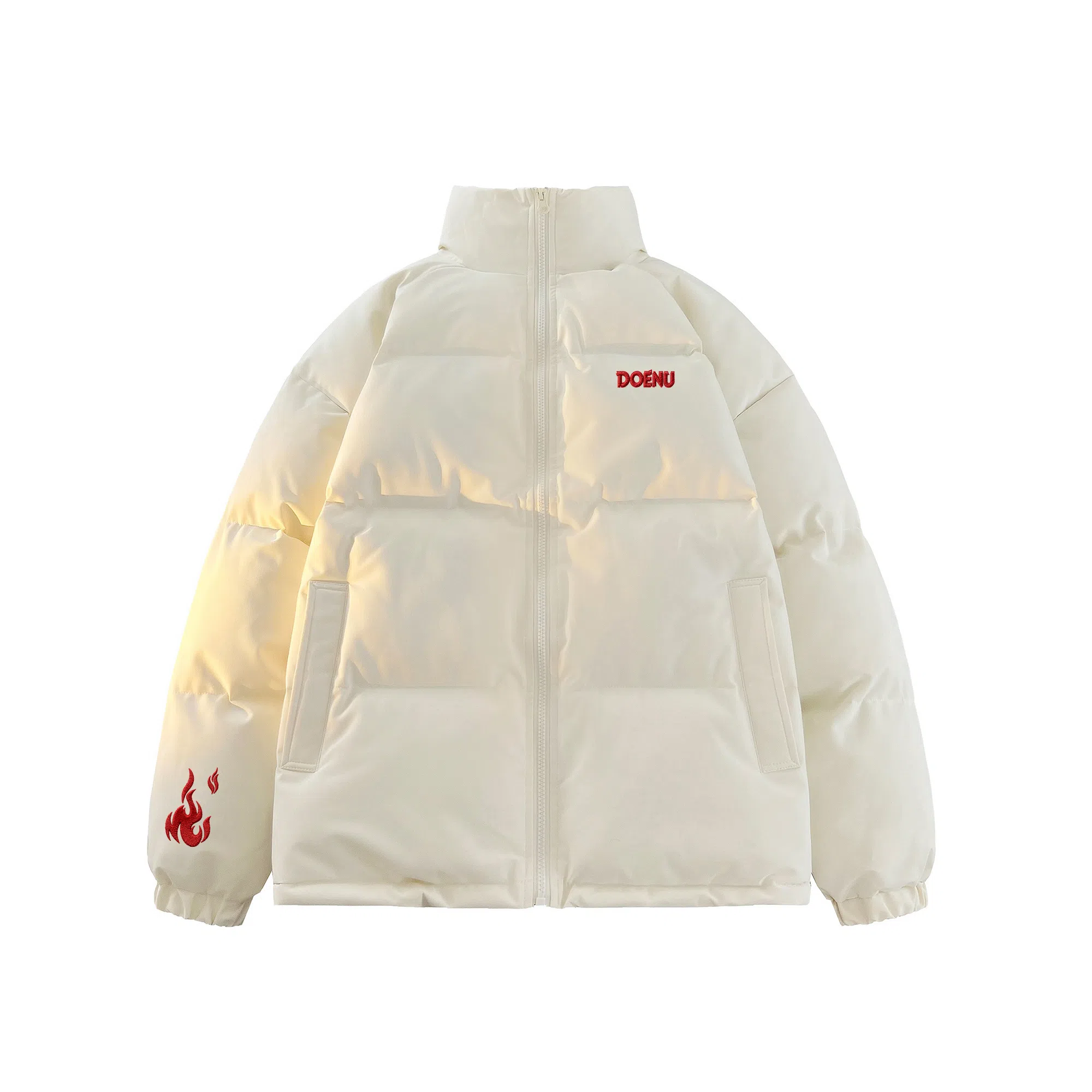 DOENU Embroidered Logo Puffer Jacket
