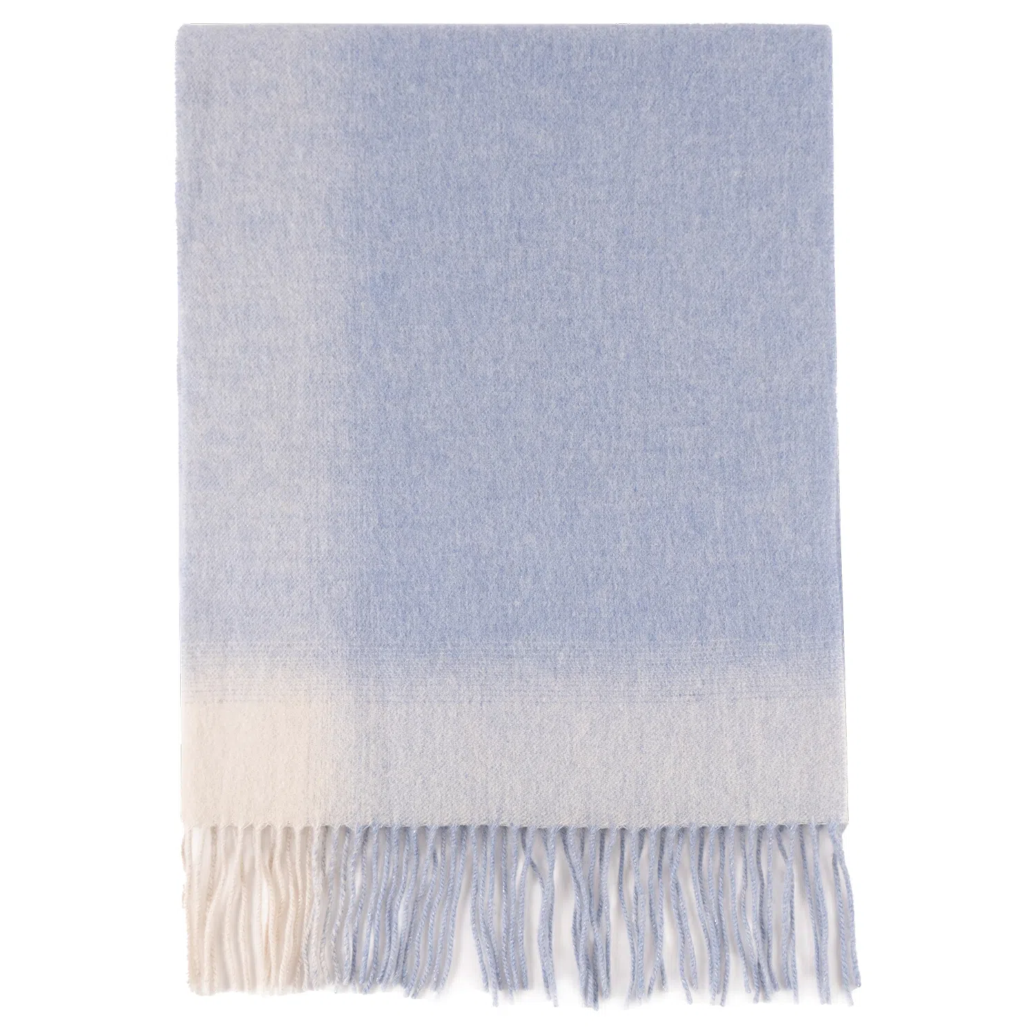 上海故事 必备加厚舒适柔软简约百搭渐变格纹保暖 绵羊毛 披肩 男女同款情侣款